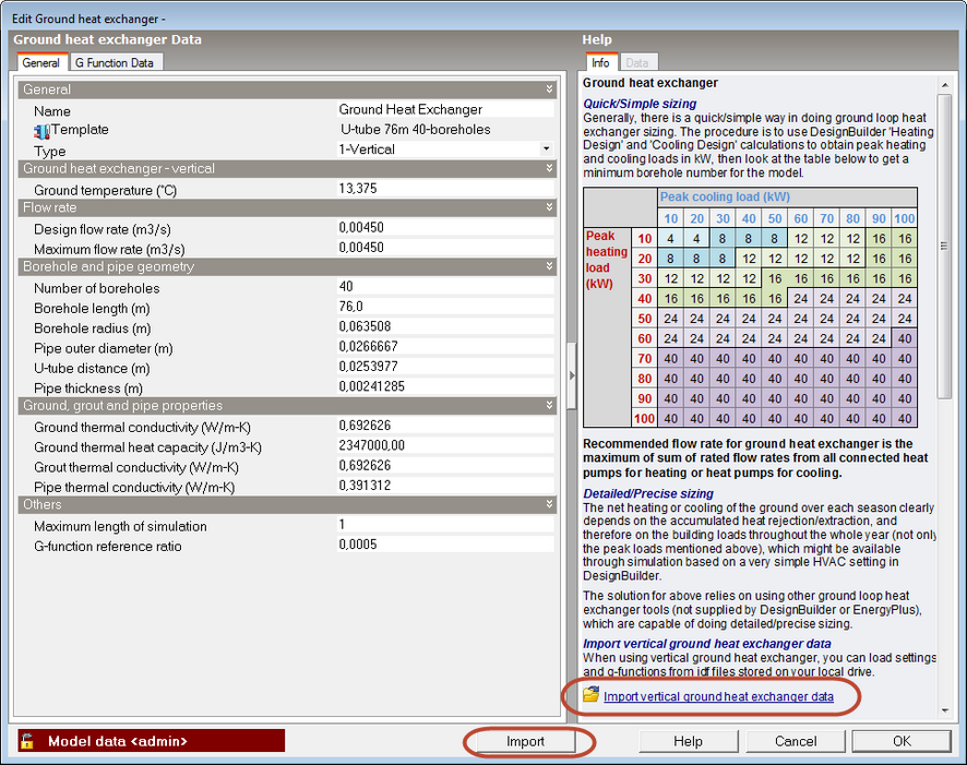 GroundHeatExchangerImport